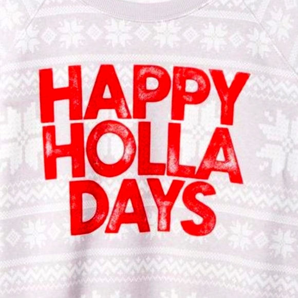 ❤️NWT VINTAGE TORRID SWEATSHIRT - CHRISTMAS HOLIDAY HOLLA DAYS SUPER SOFT PLUSH - Picture 7 of 10